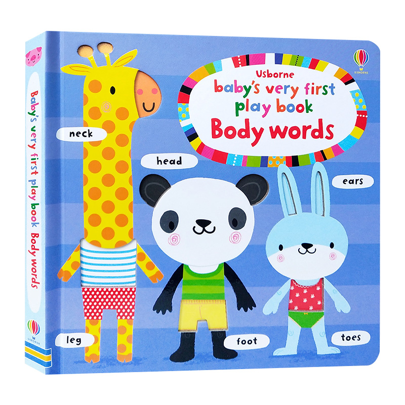 宝宝的单词书 认知身体 usborne babys very first playbook body