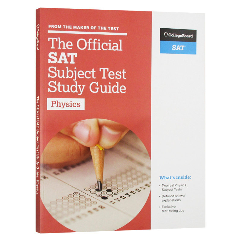 官方科目学习指南 物理学 英文原版考试书 The Official SAT Subject Test in Physics Study Guide SAT 进口英语书籍
