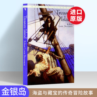 名著 进口英语书 Island 罗伯特路易斯斯蒂文森成名作 Classics Bantam 世界经典 海盗主题小说 英文原版 Treasure 金银岛