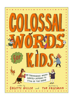英文原版 Colossal Words for Kids 读诗学词汇 儿童诗歌 彩色幽默插图 英文版 进口英语原版书籍