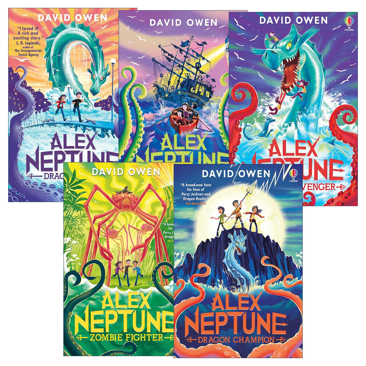 英文原版 Alex Neptune 亚历克斯海神系列1-5册 Usborne尤斯伯恩青少年奇幻故事小说 英文版 进口英语原版书籍