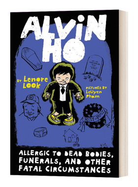 胆小鬼阿文4 Alvin Ho Allergic to Dead Bodies  Funerals  and Other Fatal Circumstances 英文原版儿童文学读物 进口英语书籍