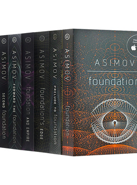 Foundation Isaac Asimov 银河帝国1-7册全集 艾萨克阿西莫夫 英文原版科幻小说 进口英语书籍