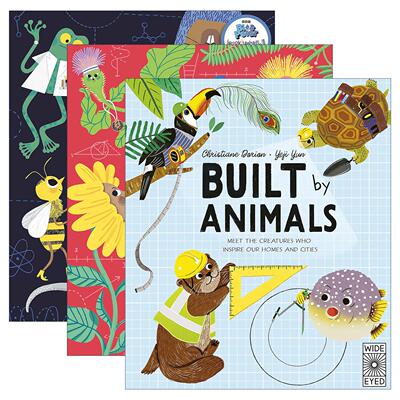 英文原版 Invented by Animals/Built by Animals/Powered by Plants 3册 儿童英语精装绘本 英文版 进口英语原版书籍