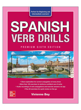 原版 Spanish Verb Drills 西班牙语动词训练 第6版 进口原版书籍