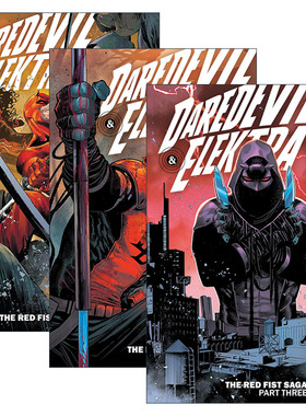 英文原版 Daredevil & Elektra By Chip Zdarsky系列 超胆侠与艾丽卡3册套装 漫威漫画 夜魔侠 英文版 进口英语原版书籍