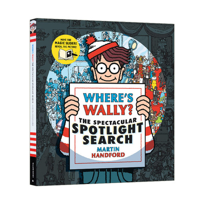 英文原版绘本 Where's Wally The Spectacular Spotlight Search 沃利在哪儿 引人注目的焦点搜索  精装 英文版 进口英语原版书籍