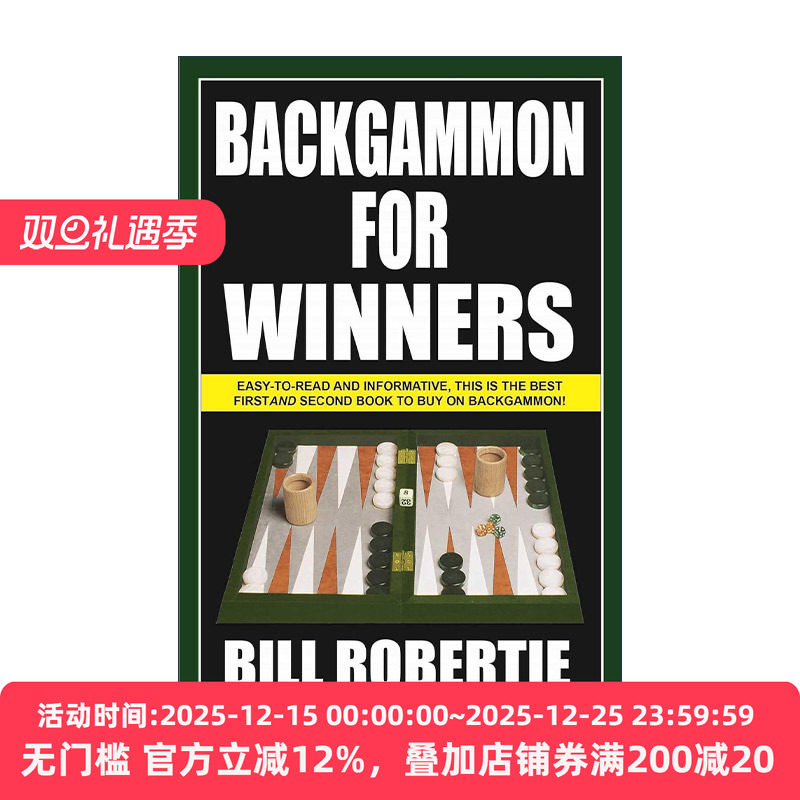 英文原版 Backgammon for Winners 双陆棋赢家玩法 英文版 进口英语原版书籍