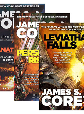 The Expanse 苍穹浩瀚7-9册 波斯波利斯的崛起 提亚马特之怒 利维坦跌落 英文原版太空歌剧科幻小说 进口英语书籍