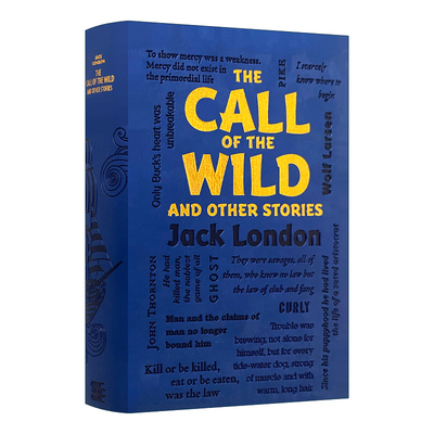 英文原版 The Call of the Wild and Other Stories 野性的呼唤 杰克伦敦小说集 软精装皮质封面词云经典 英文版进口英语原版书籍