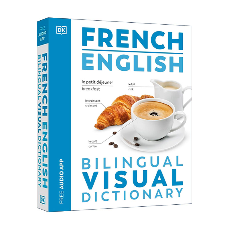 原版 French English Bilingual Visual Dictionary DK图解法语英语双语词典 附APP音频 进口原版书籍