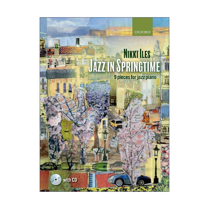 英文原版 Jazz in Springtime 爵士之春 钢琴爵士乐曲谱 英皇钢琴考级练习 英文版 进口英语原版书籍