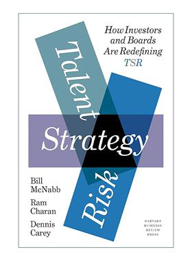 英文原版 Talent  Strategy  Risk 人才 战略 风险 投资者和董事会如何重新定义TSR 哈佛商业评论 精装 英文版 进口英语原版书籍