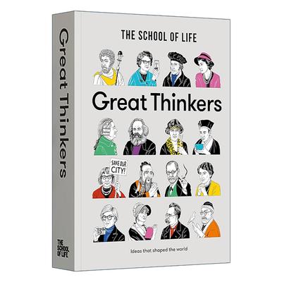 英文原版 Great Thinkers 伟大思想家 60位哲人的思想 帮助改善你的当下生活 精装 人生学校系列 英文版 进口英语原版书籍