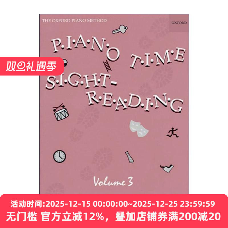 英文原版 Piano Time Sightreading Book 3 牛津钢琴时光 乐符识别视奏技巧3 ABRSM英皇考级钢琴启蒙教材 英文版 进口英语原版书籍