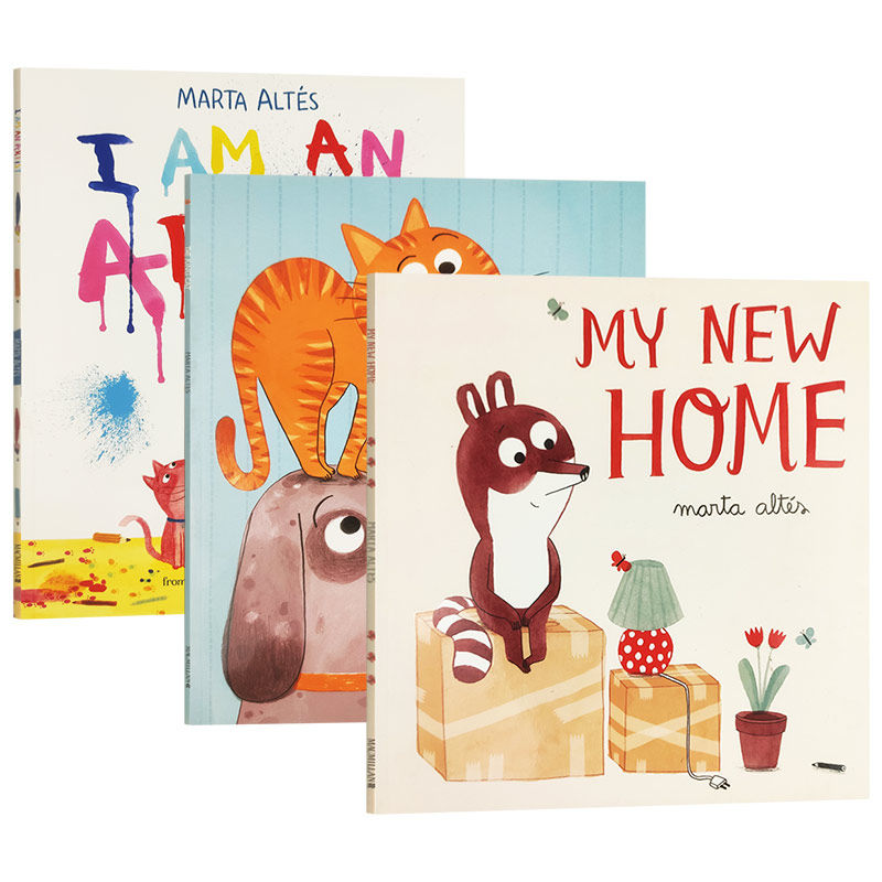 i am an artist my new home the king cat 英文原版儿童英语启蒙绘本