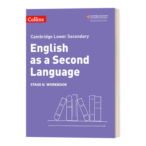 英文原版 Lower Secondary English as a Second Language Workbook Stage 8 剑桥国际初中英语练习册 八年级 英文版 进口英语书籍