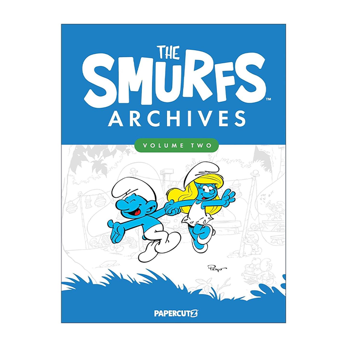 英文原版 The Smurfs Archives Vol.2 蓝精灵漫画合集卷二 精装 英文版 进口英语原版书籍