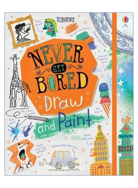 Never Get Bored Draw and Paint 不会无聊的绘画 儿童艺术启蒙绘本 精装