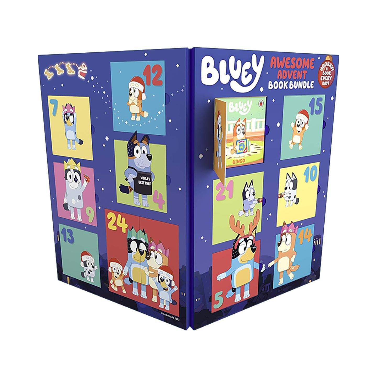 英文原版 Bluey Awesome Advent Book Bundle 小蓝狗布鲁伊 圣诞节倒数盲盒 手掌迷你书 英文版 进口英语原版书籍