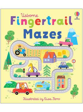 英文原版 Usborne Fingertrail Mazes 尤斯伯恩手指迷宫书 幼儿启蒙触摸书 益智游戏 英文版 进口英语原版书籍