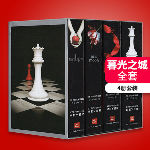 暮光之城4册全集英文原版小说