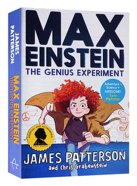 马克斯爱因斯坦 天才实验 Max Einstein 英文原版儿童科学冒险小说章节桥梁书 进口英语书籍