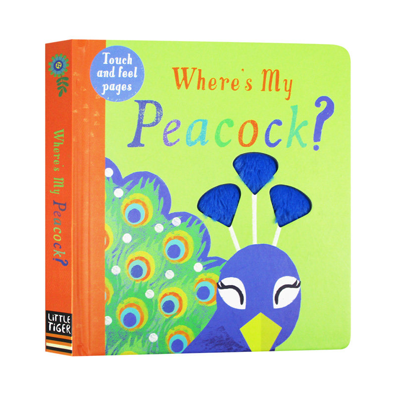 我的孔雀在哪里 wheres my peacock 英文原版幼儿英语启蒙图画故事书