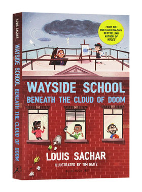 歪歪路小学4 厄运之云下的路边学校 Wayside School Beneath the Cloud of Doom 英文原版儿童英语阅读故事书 holes同作者
