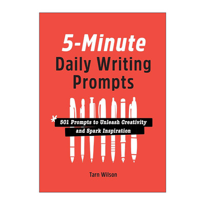 英文原版 5-Minute Daily Writing Prompts 501个创意写作练习 英文版 进口英语原版书籍