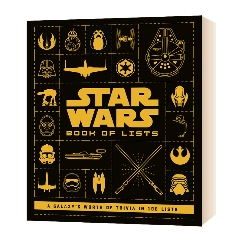 星球大战 名单之书 Star Wars Book of Lists 英文原版电影画册 进口艺术读物书籍