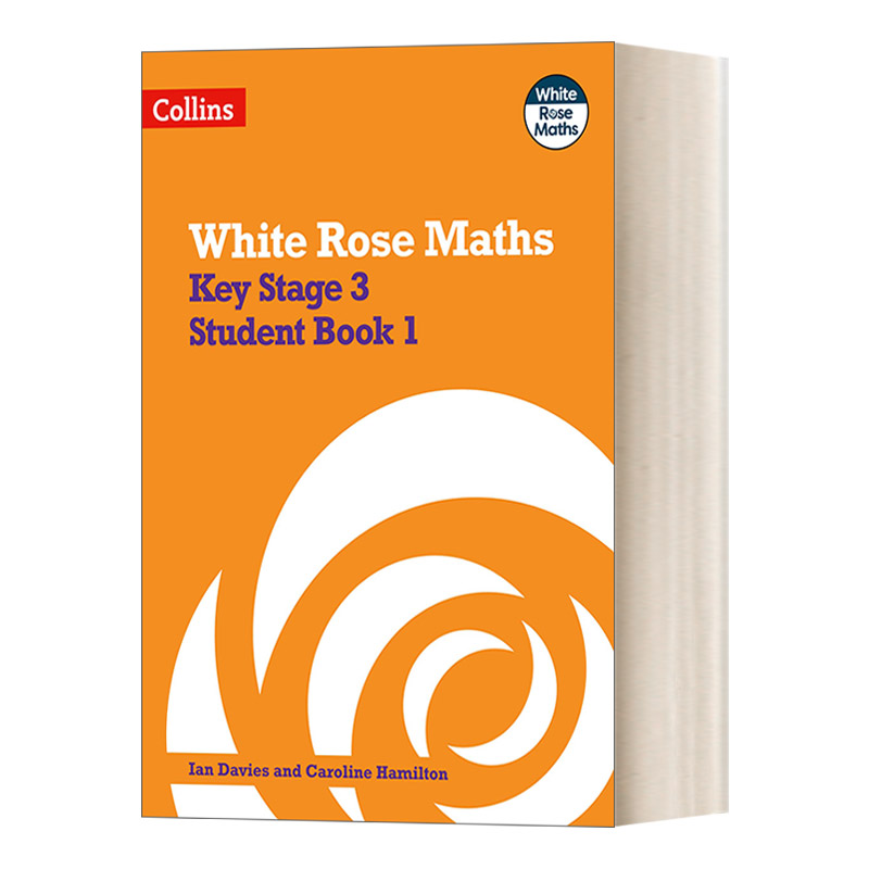 英文原版 Collins Key Stage 3 Maths Student Book 1 White Rose Maths白玫瑰数学英国初中数学学生用书 1进口英语原版书籍