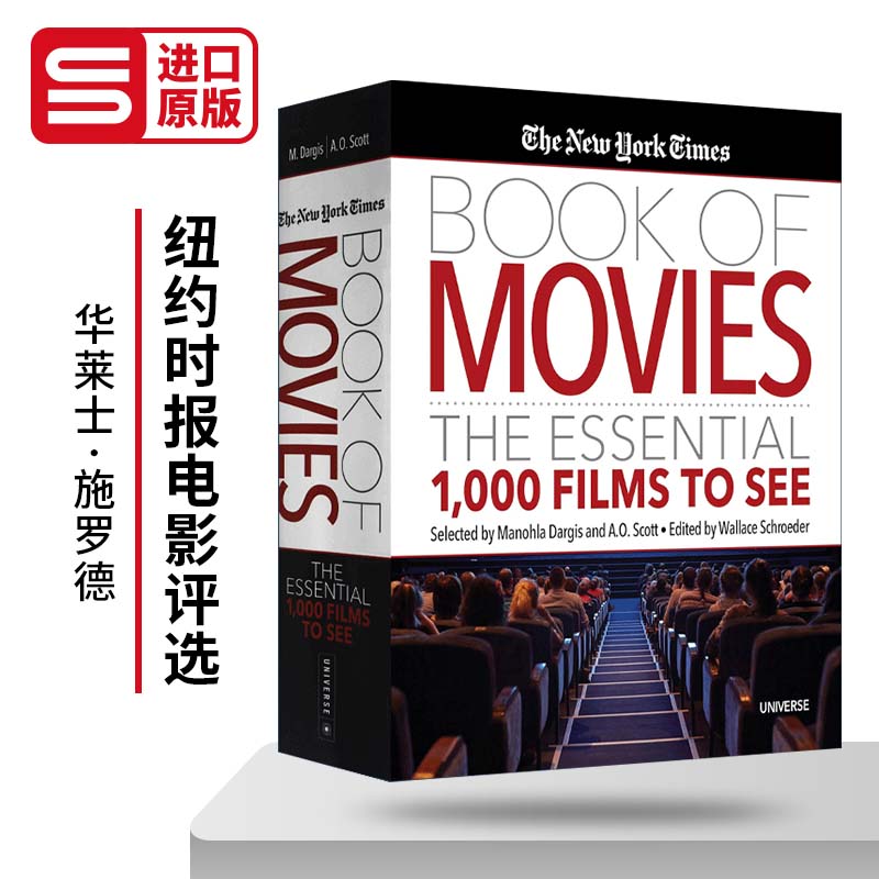 纽约时报电影评选1000部必看电影 精装 The Ny Times Book of Movies 英文原版艺术画册 进口英语书籍