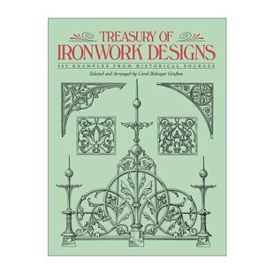 英文原版 Treasury of Ironwork Designs 欧洲铁制品艺术图案与设计 建筑装饰素材图册 英文版 进口英语原版书籍