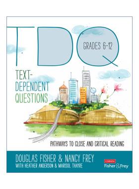 英文原版 Text-Dependent Questions  Grades 6-12 如何通过基于文本的问题教学生学习精读 文本精读与批判性阅读教学指南 进口书