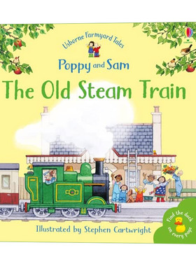 农场故事 旧蒸汽火车的故事 Farmyard Tales Poppy and Sam The Old Steam Train 英文原版儿童绘本
