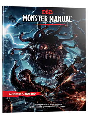 Dungeons Dragons Monster Manual Wizards of the Coast 龙与地下城 怪物图鉴 精装 英文原版艺术画册 进口英语书籍
