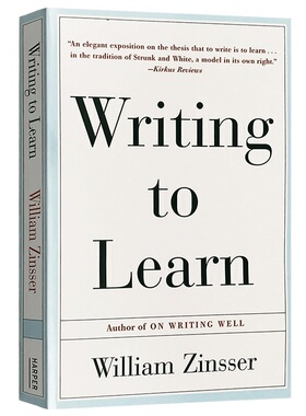 写作学习法 Writing to Learn 经典英文写作指南 On Writing Well 英文原版写作工具书 英文版进口书籍