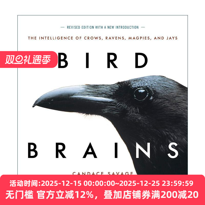 英文原版 Bird Brains 鸟的大脑 乌鸦 渡鸦 喜鹊和松鸦的智慧 观鸟指南 乌鸦简史作者Candace Savage 英文版 进口英语原版书籍