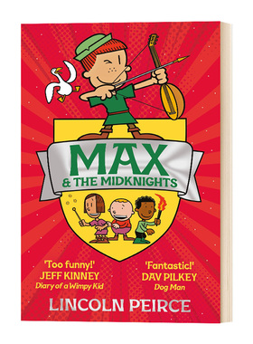 大奈特系列作者新作 英文原版英语漫画绘本 Max and the Midknights 英文版儿童文学小说书 进口原版书籍