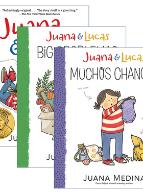 Juana and Lucas 胡安娜和卢卡斯系列3册 6-9岁儿童章节桥梁故事书 Juana Medina