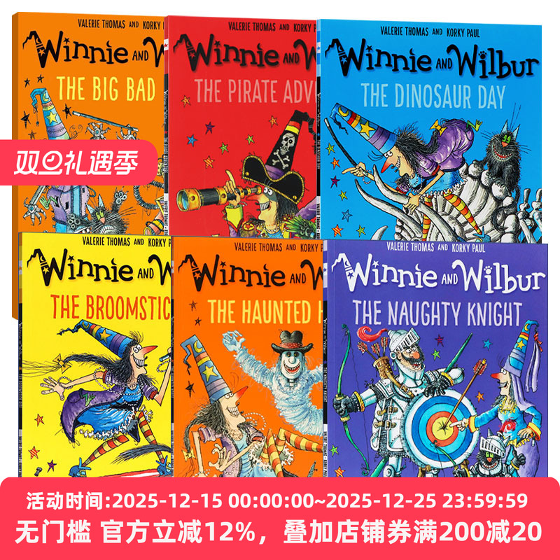 Winnie the Witch 女巫温妮系列绘本6册 温妮女巫魔法故事绘本 吴敏兰书单 英文原版儿童插画童书 进口英语书籍