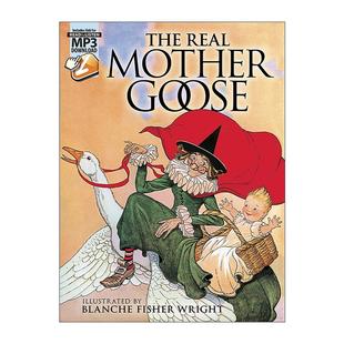 Wright Real 真正 Goose 英文原版 儿童经典 Fisher 英文版 Blanche Mother 残酷童话 故事绘本 书籍 进口英语原版 鹅妈妈童谣 The