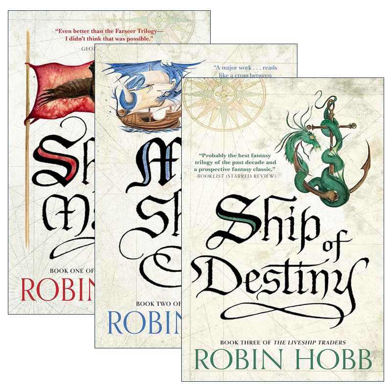 英文原版 The Liveship Traders Trilogy魔法活船三部曲新版系列 套装3册 奇幻小说 Robin Hobb 英文版 进口英语原版书籍