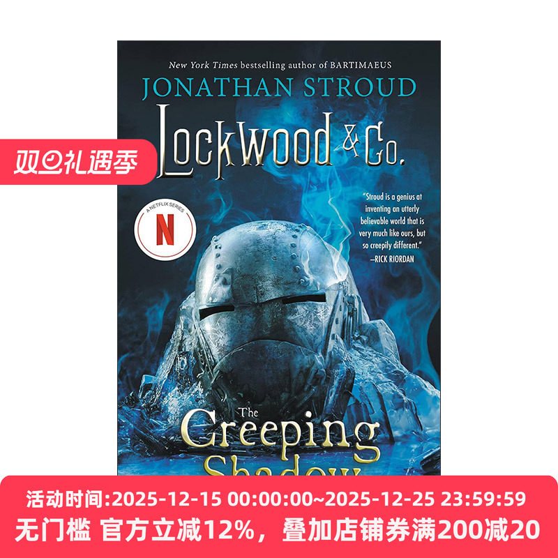 英文原版 The Creeping Shadow 路德灵异侦探社4 潜行暗影 英文版 进口英语原版书籍