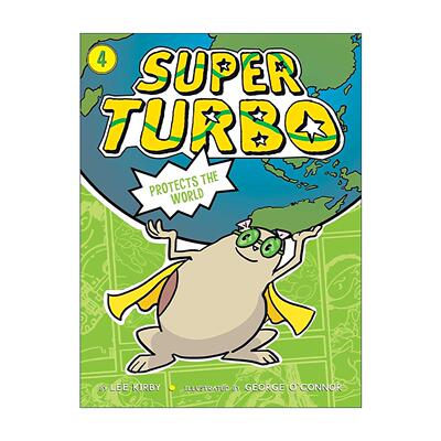 英文原版 Super Turbo Protects the World 仓鼠超人系列卷4 章节书 英文版 进口英语原版书籍