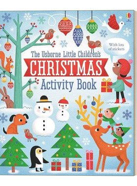 Little Children's Christmas Activity Book 小孩子的圣诞活动书 附拼图和贴纸