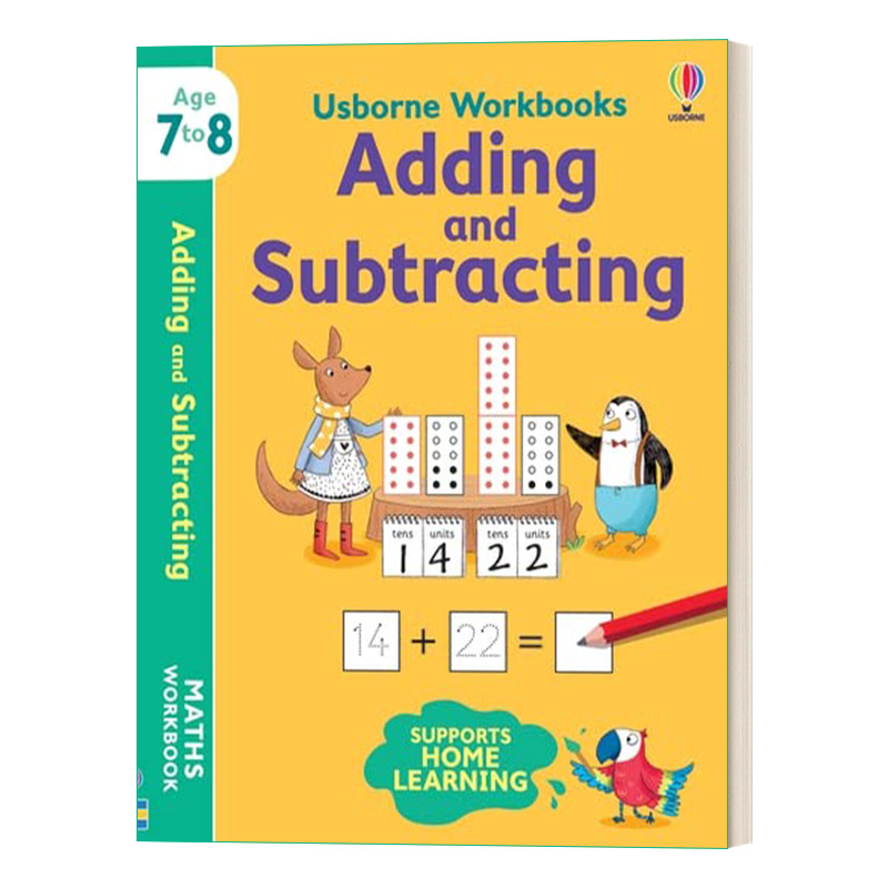Usborne Workbooks Adding and Subtracting 7-8 尤斯伯恩加减法法练习册7-8岁