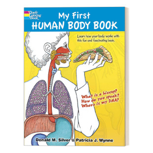 我 Book 英文原版 第一本人类身体书 进口英语原版 Human 英文版 First 书籍 Body 儿童科普填色书 Coloring