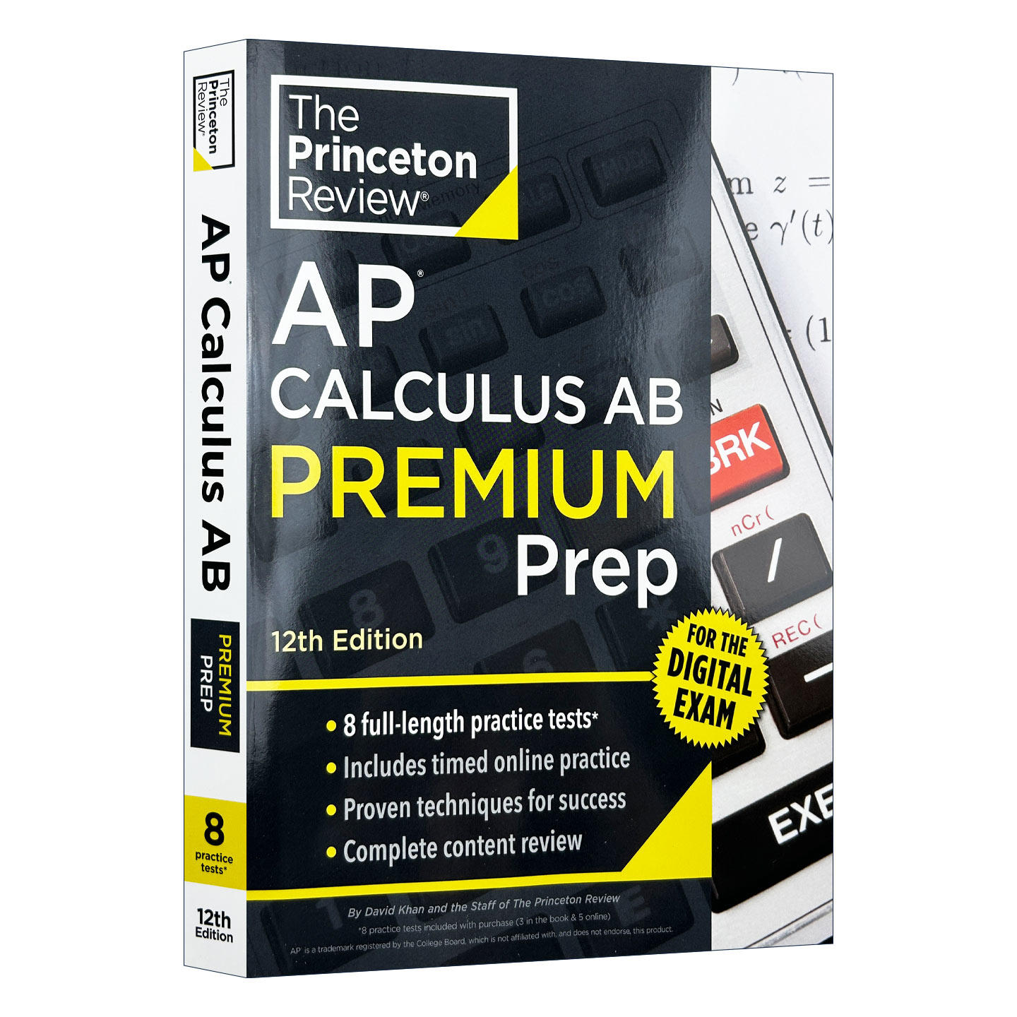 英文原版 Princeton Review AP Calculus AB Premium Prep 普林斯顿评论AP微积分AB 增值版 含线上题库 2026 第12版 进口英语书籍